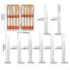 8x Leather Carving Knives Set Engraving Tools Professional Non Slip Handle Leathercraft Cutting Tool