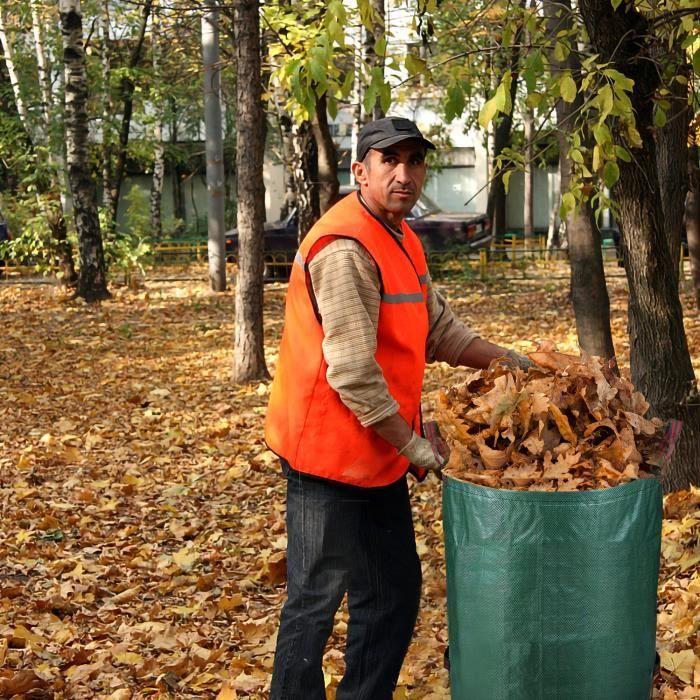 Sacs de Jardin 4x272L, Sacs à Déchets de Jardin, Poubelle de Jardin, pour Les Déchets de Jardin Feuillage de Pelouse Vert