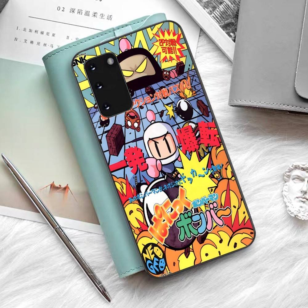 Super Bomberman Cartoon Phone Case For Samsung S 24 Fe 25 Ultra Plus 20 Lite 21 30 22 23 24 22 Ultra 5G Fundas