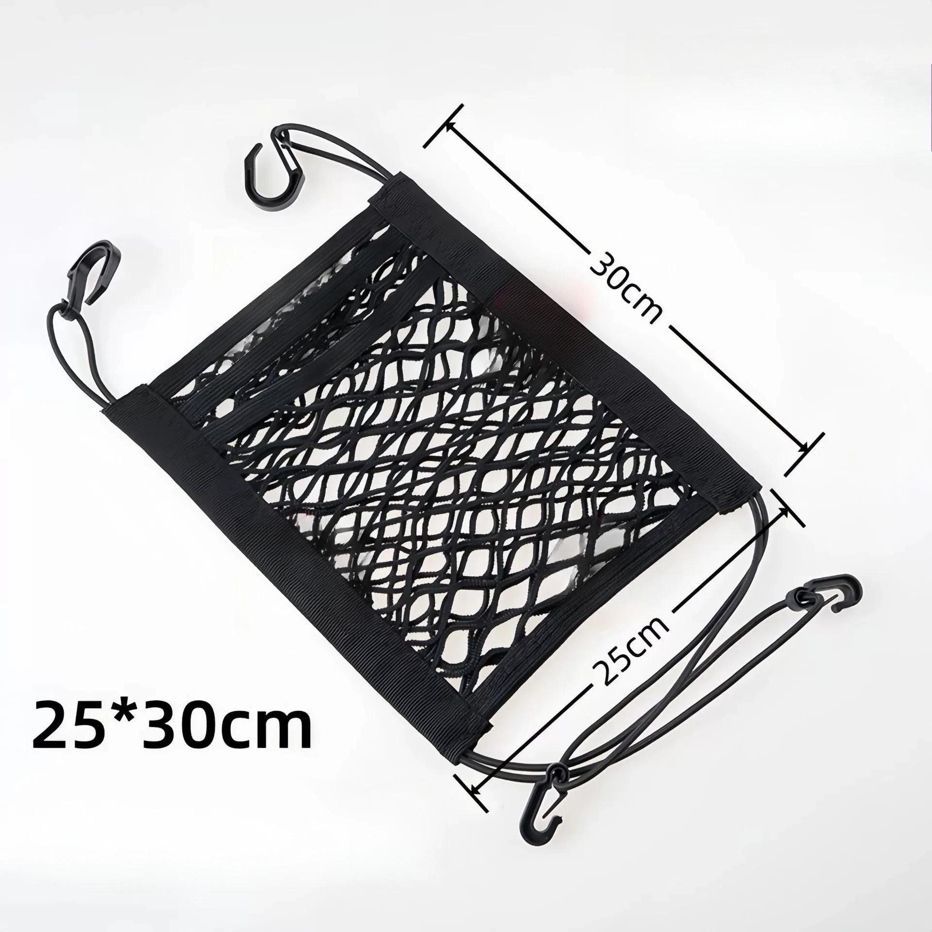 

3-слойный автомобильный сетчатый органайзер, сетчатый карман на спинку сиденья, барьер для домашних животных и детей на заднем сиденье, держатель для салфеток и сумок, сетчатый карман для хранения водителя чёрный