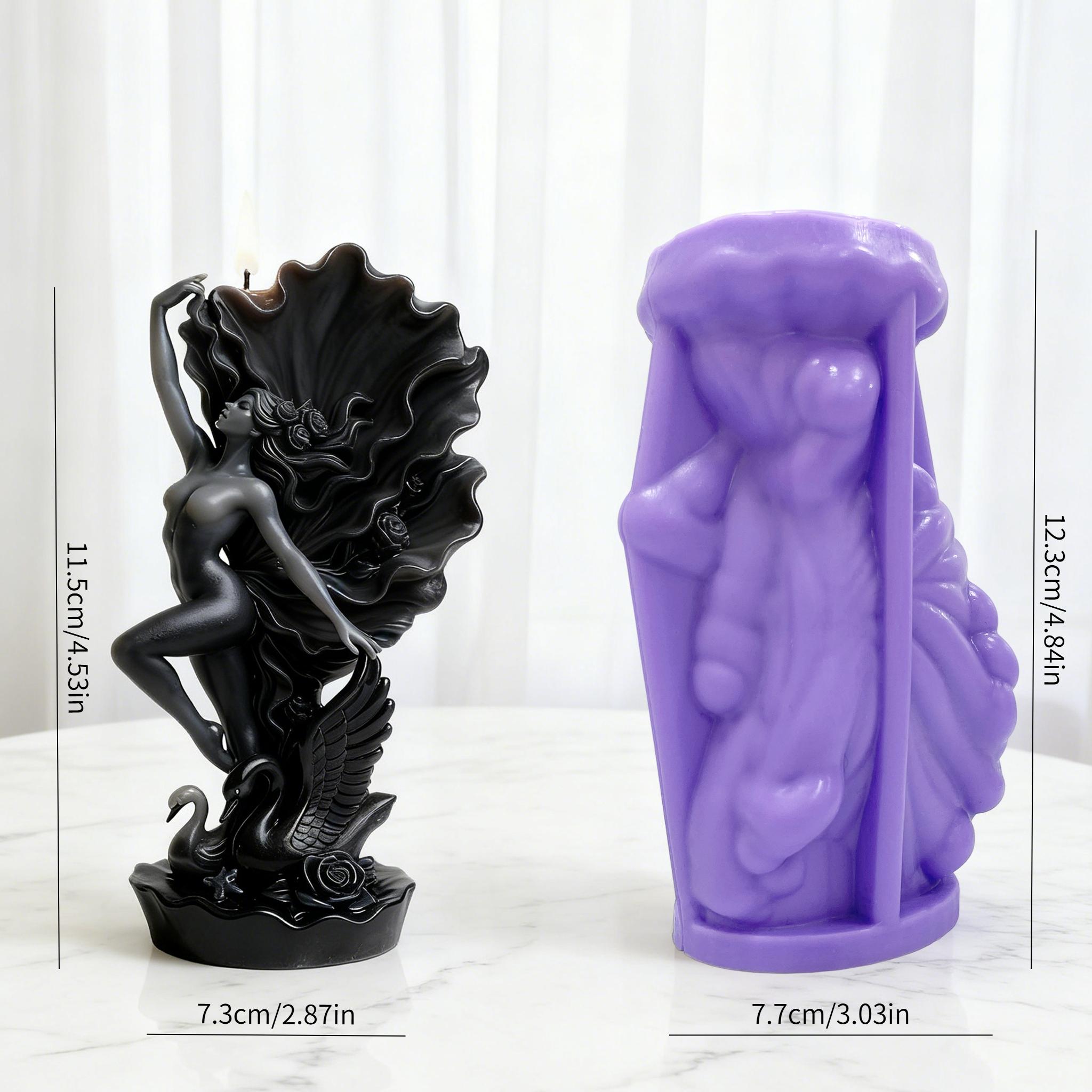 

3D Swan Dancer candle molds are perfect for creating uniquely beautiful artistic scented candles/resin ornaments, niche gifts, a