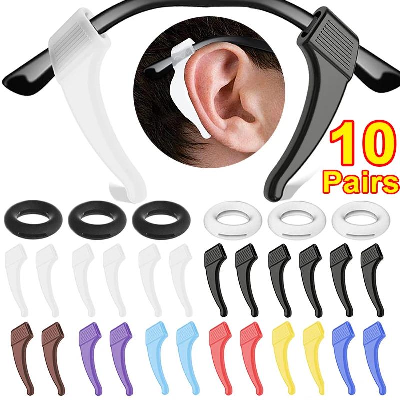 Silicone Anti-slip Ear Hook Glasses Leg Ear Sleeve Bracket Fastener Clear Eyeglasses Accessories Grip Anti-fall Eyewear Holder