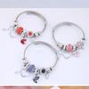 Fashion Ladies Zircon Swan Love Beads Bracelet for Ladies