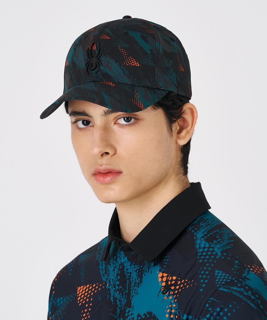 SPYDER Men'S Lightweight Logo Pattern Ball Cap Spkpanca304Mdgn