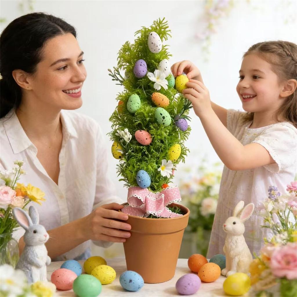 Simulate Green Plants, Easter Eggs, Potted Plants, Decorate Holiday , Desktop Scenes, Decorations, And Create An Atmosphere