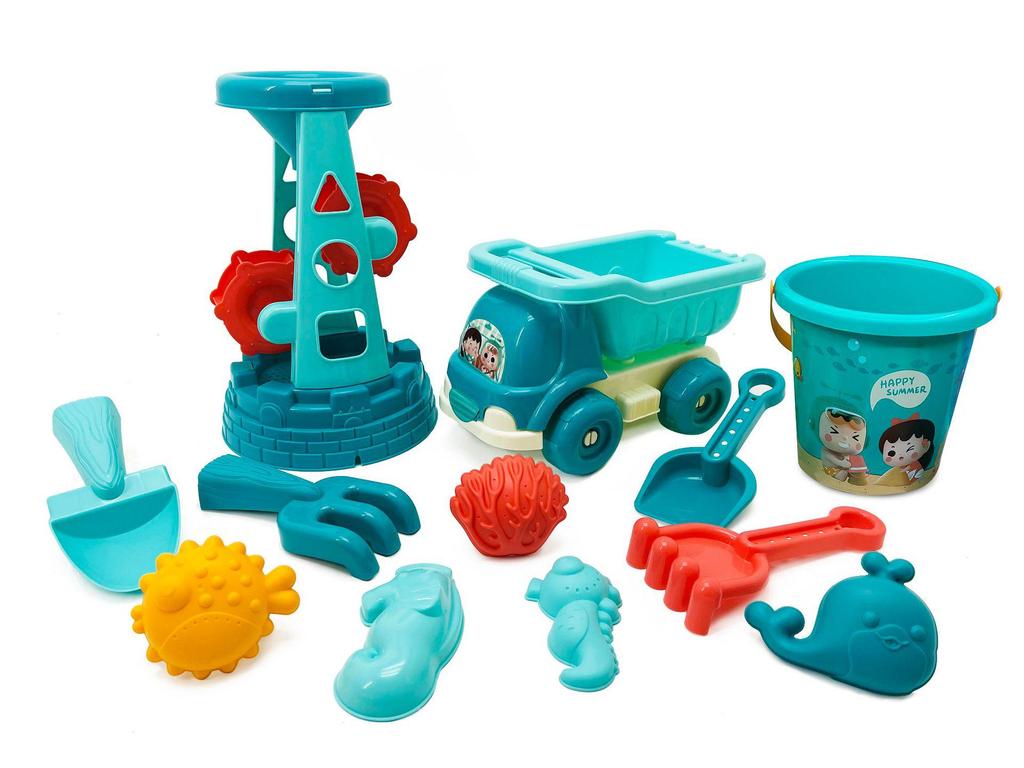 Jianxiong Beach and Water Play Set: Shovels, Sand Digging Tools, Car, and Bucket for Outdoor/Indoor Use