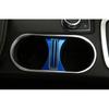 Gear Water Cup Holder Panel Cover Trim For Benz GLA CLA 2013- Blue Aluminum