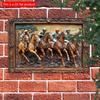 2d Flat 30*20cm, Jockey Horse Racing Wooden Wall Art, Wooden Sign for Office, Studio, Dining Room, Bathroom, Home, Kitchen, Garden, Bedroom, Bar Decor