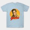 Men Black Print T-shirt Shooter Mcgavin! No-Cut Transfer Paper Print Cotton Tshirt