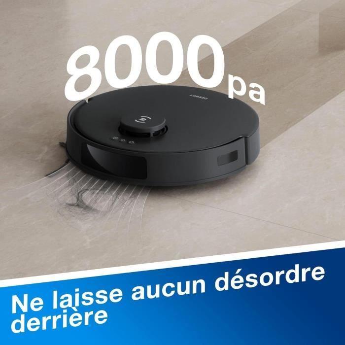 ECOVACS Aspirateur Robot DEEBOT N20 Pro Plus, Robot Aspirateur Laveur 8000Pa avec vidange Automatique poussire, Batterie 300 Min