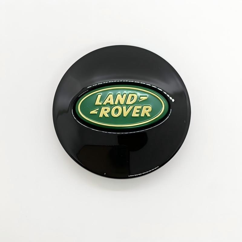 Univerzální černá krytka náboje pro kola Land Rover s logem LANDROVER