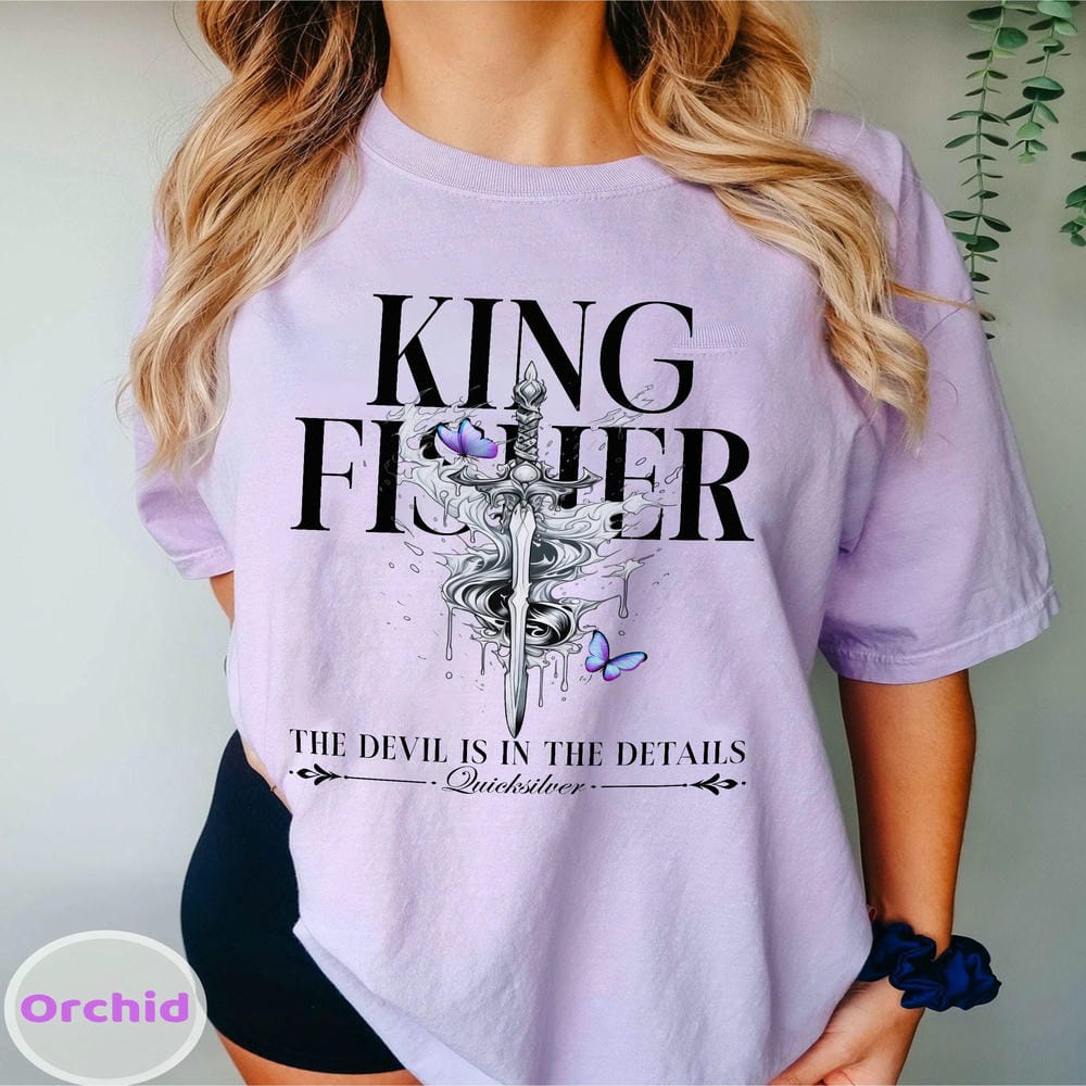 

Quicksilver Kingfisher Print Unisex Tee Saeris Fane Kingfisher Inspired Shirt Fantasy Bookish Shirt Funny Sweatshirt Streetwear 4XL