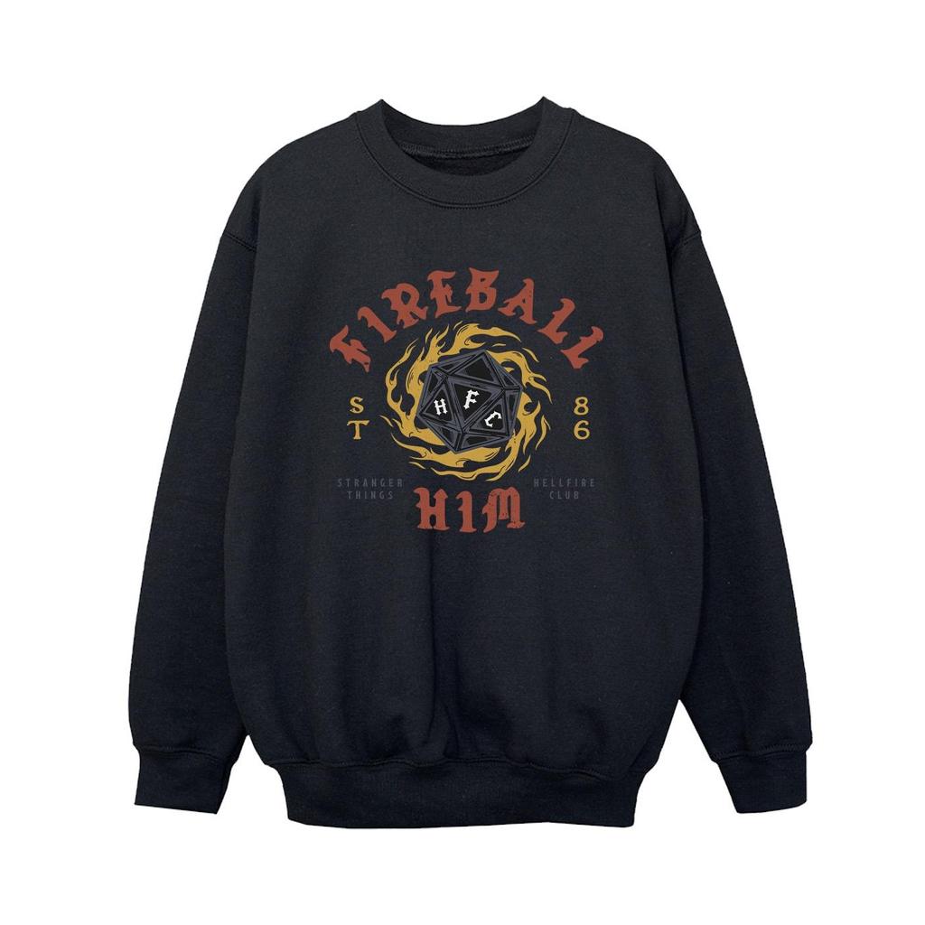 Netflix Boys Stranger Things Fireball Dice 86 Sweatshirt