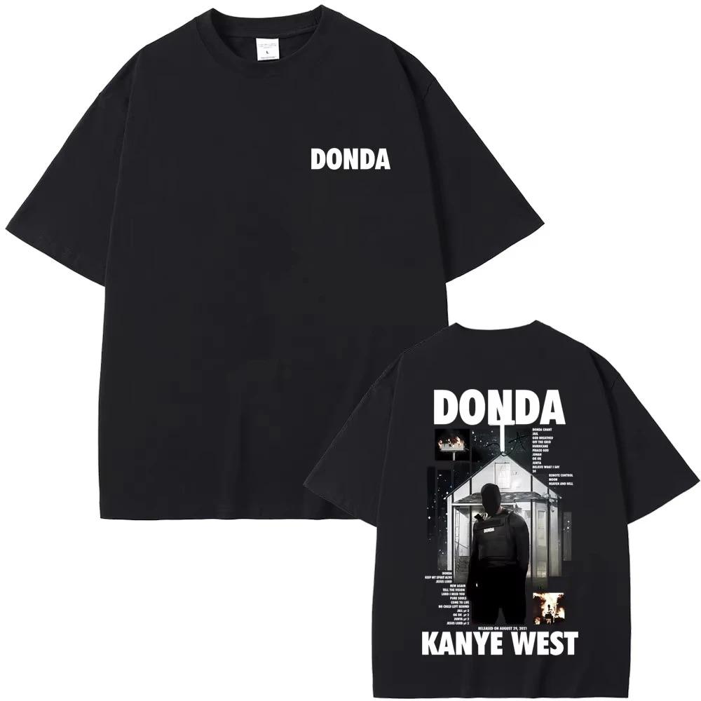 

Kanye West DONDA Album Cover & Tracklist Double-Sided Print Oversized T-Shirt | Hip-Hop Rap Music Streetwear Fan Merch Tee 4XL