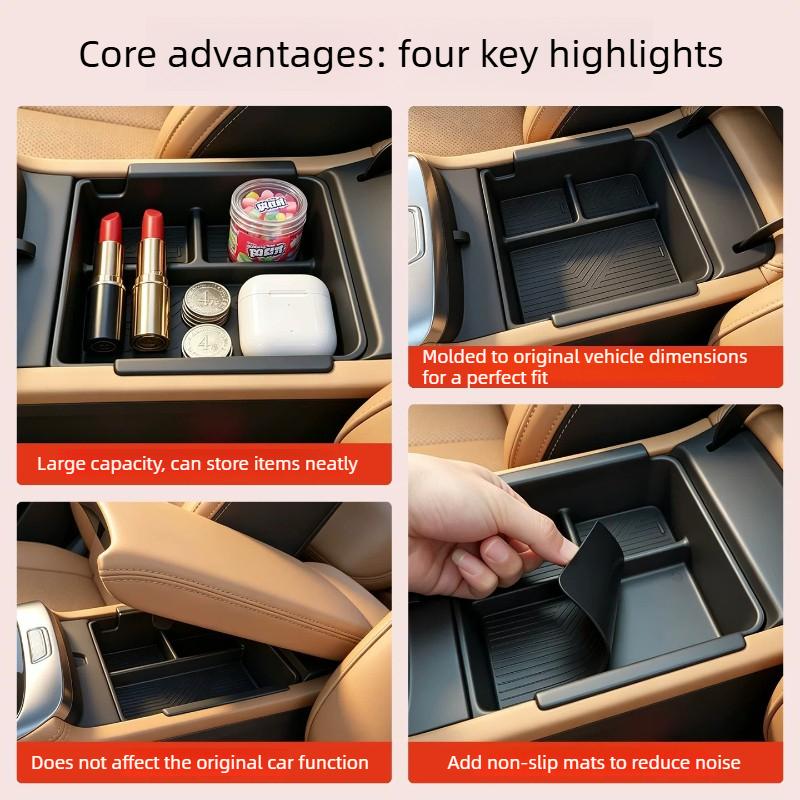 For Geely Starray 2025-2026 Central Control Storage Box Armrest Box Storage Interiors Auto Modification Accessories Supplies