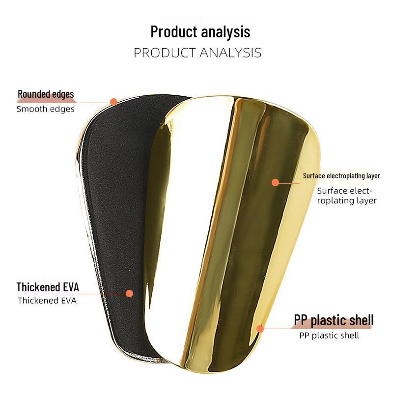 Electroplated EVA Cushion Football Shin Guards - Insert Type for Adults