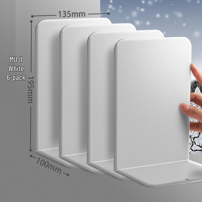 2-Piece Retractable Metal Book Stand and Bookend for Students