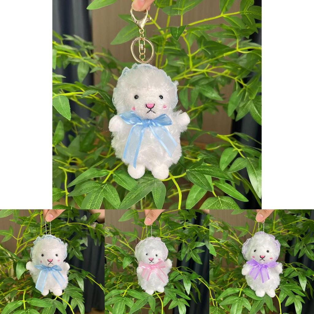 Mini Enchanting Sheep Plush Toy Keychain Cute Soft Short Plush Doll