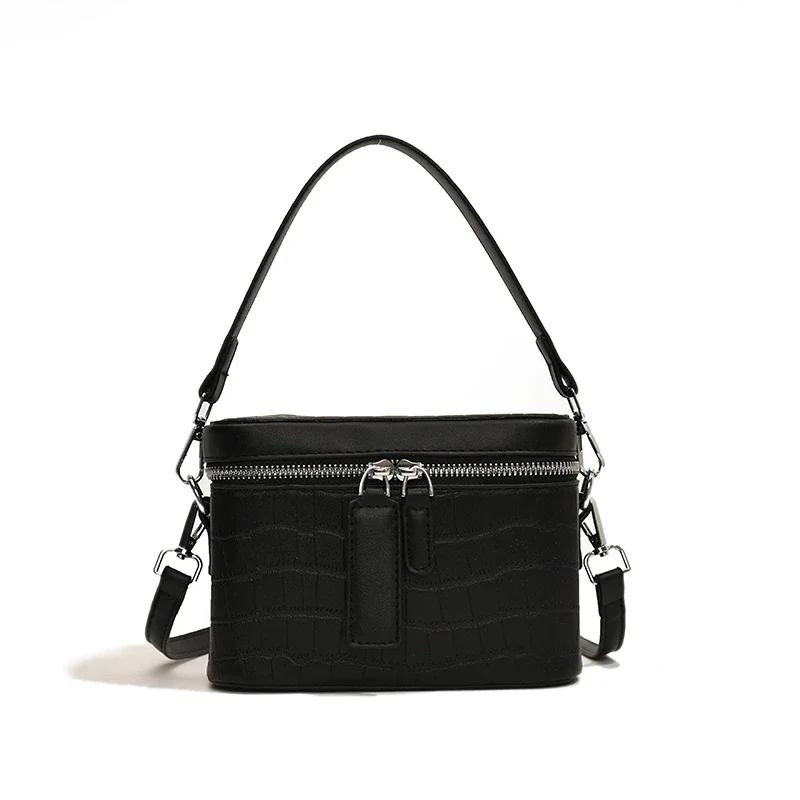 

Женские сумки с верхней ручкой и прочной молнией, классические повседневные сумки, сумки-коробки через плечо