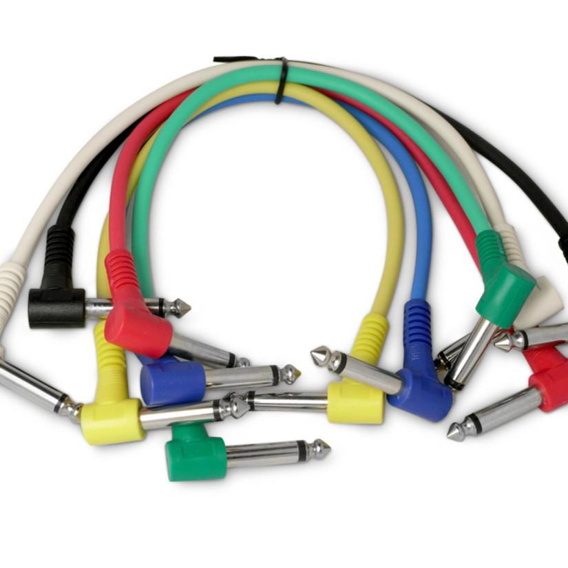Electric Guitar Effect Pedal Patch Cables - 30cm, 6-Pack Guitar Cable