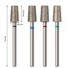 Nail Buffer Bit Polishing Carbide Grinding Tools Diamond Drill Files Left Right Hand Milling Cutter Manicure Accessories