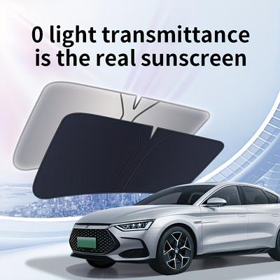 Sonnenschutzblende fürs Auto, silberbeschichteter Stoff, Sonnenschutz für die Frontscheibe, universeller winddichter Sonnenschutz für den Autoinnenraum – ideales Geschenk