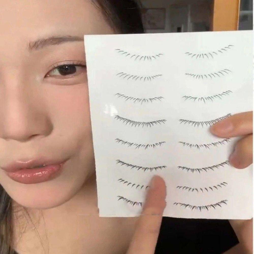 Multi-Style False Eyelashes Tattoo Simulation Transfer Lashes Decals  Eye Makeup Tools