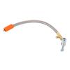 Tire Inflator Hose Adapter 12in Stainless Steel M6 Thread for Car Motorcycle Bike Tire Quick Inflation Deflation