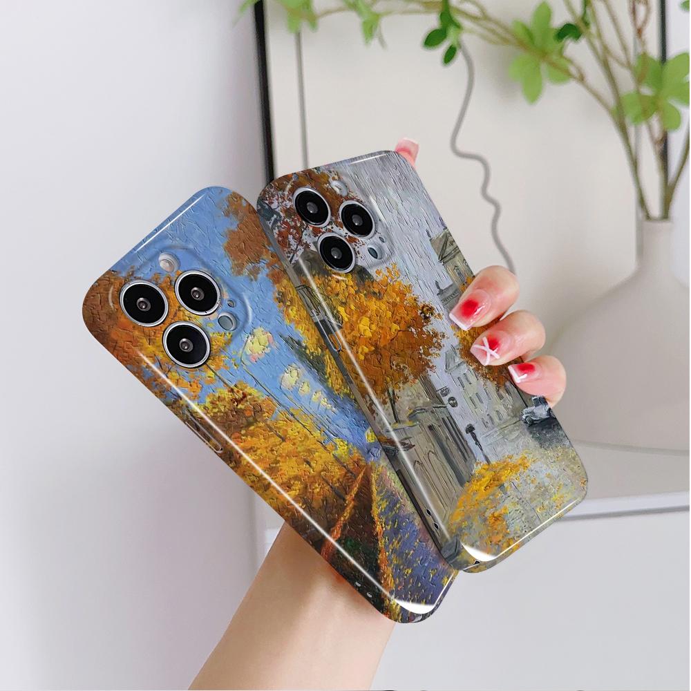 All-inclusive Film Phone Case Cartoon Fashion Design Hard Shell Full Cover Camera Protection Case for iPhone Huawei Honor Vivo Google