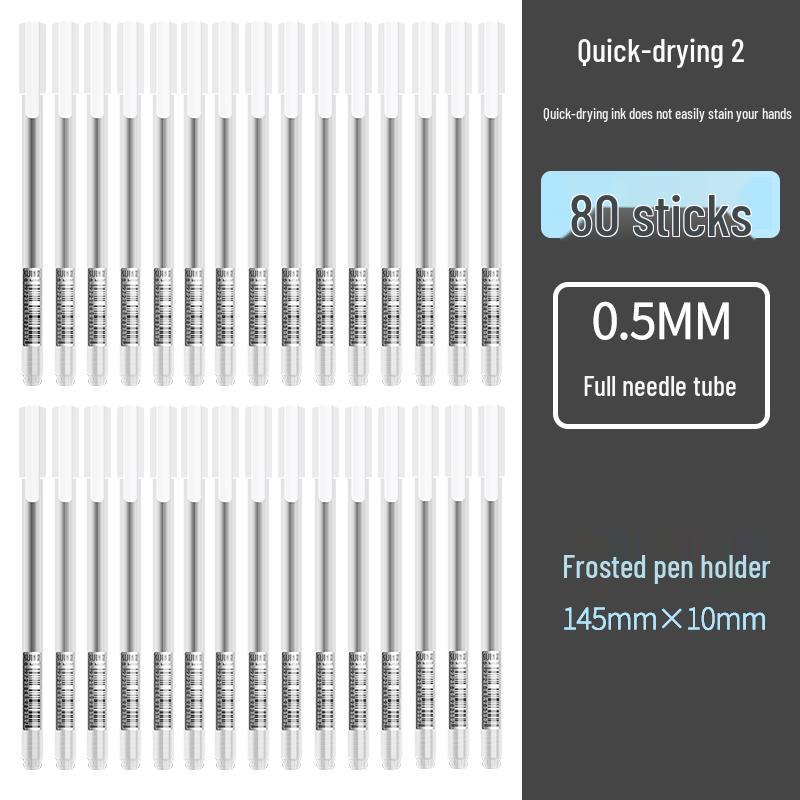 Bolígrafo Negro Minimalista de 0.5mm - Secado Rápido, Bolígrafo de Firma de Alto Valor para Estudiantes