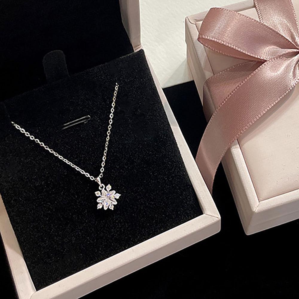 

New 925 Sterling Silver Star Shape Necklace Personalized Charm Woman Pendant Choker Birthday Party Gift Exquisite Jewelry платиновый