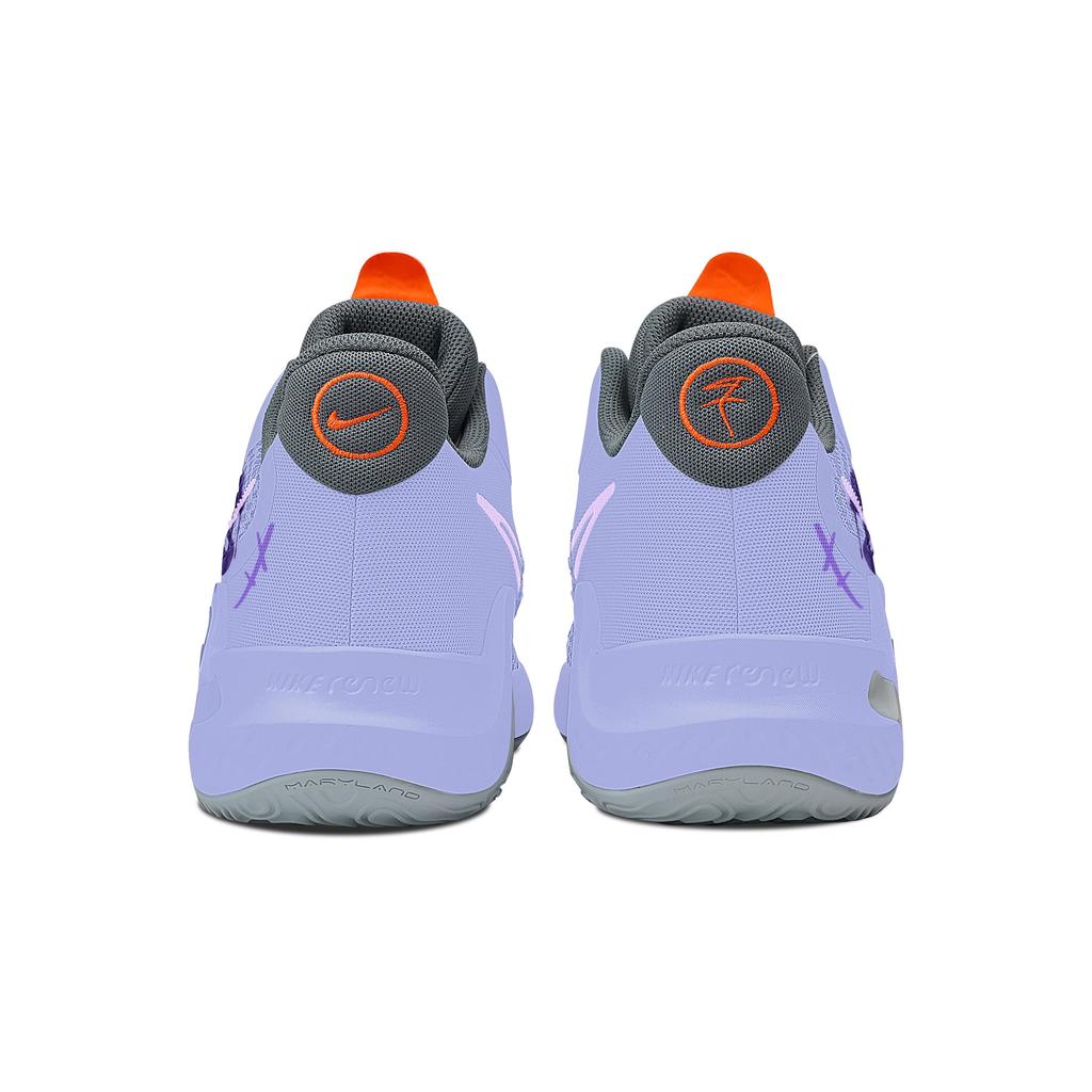 Nike KD Trey 5 IX Trendy Fantasy Cushioning, Wear Resistant Mid top Basketball Shoes Unisex Blue Purple CW3402-011(Team529-)