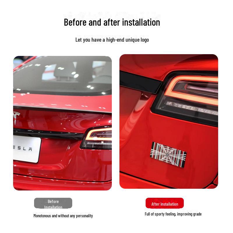 Tesla Model 3/Y/S/X PLAID Hochleistungs-Hecklogo Autozubehör
