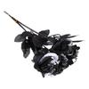 5Pcs Simulation Rose Decoration Halloween Spider Rose Artificial Flower Creepy Halloween Party Prop Flower with Spider