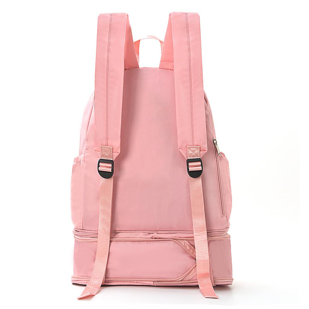 Waterproof Polyester Travel Backpack With Curved Shoulder Straps For Daily Use