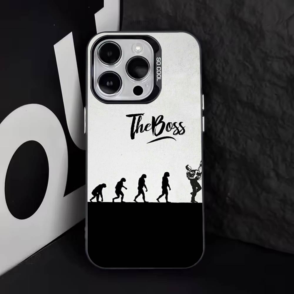 B-Bruce Springsteen Singer Phone Case For iPhone 11,12,13,14,15,16,17,Pro,Max,Plus,E,Air,Mini IMD Matte Black