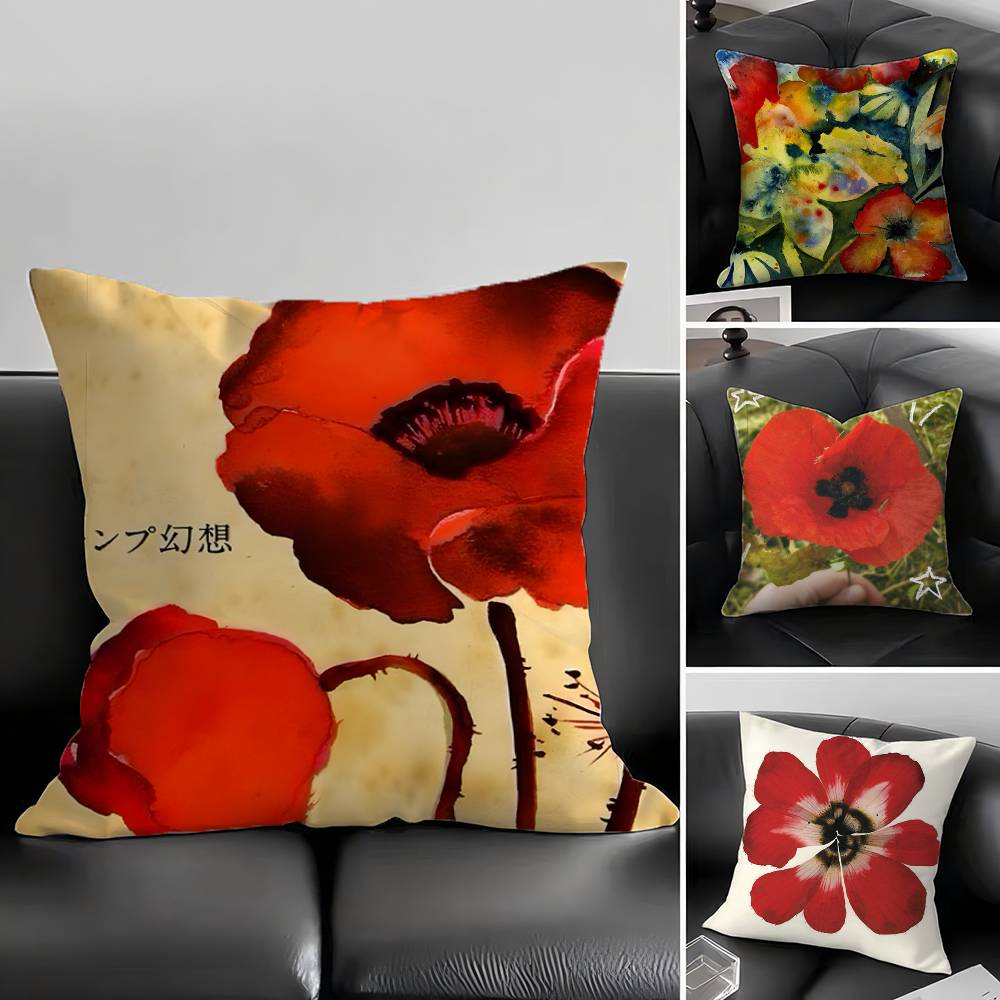 1 Stück Gensou Kissenbezug Quadrat Schlafzimmer Sofa Freizeit Komfort Kissen Auto Wohnzimmer Heimdekoration