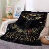 1pc Batman Blanket Lightweight Flannel Throw For Sofa, Bed, Travel, Camping, Livingroom, Office, Couch, Chair, And Bed