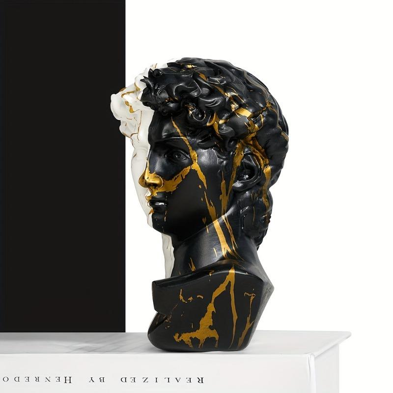 1pc Nordic David Figure Head Resin Sculpture Model Home Ornament Living Room Art Portrait Home Decoration
