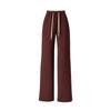 Xinge Women's Tencel Acetate Sweatpants - High Waist, Wide Leg, Straight, Loose Fit, Autumn Casual Style.