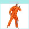 Stylish 2021 Adult Men's Halloween Prisoner Costume For Stage Performance In Bloodstain Design