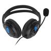 Stereo Game Headphones Noise Cancelling Adjustable Microphone Mute Game Headphones with Mic for PC Black Blue