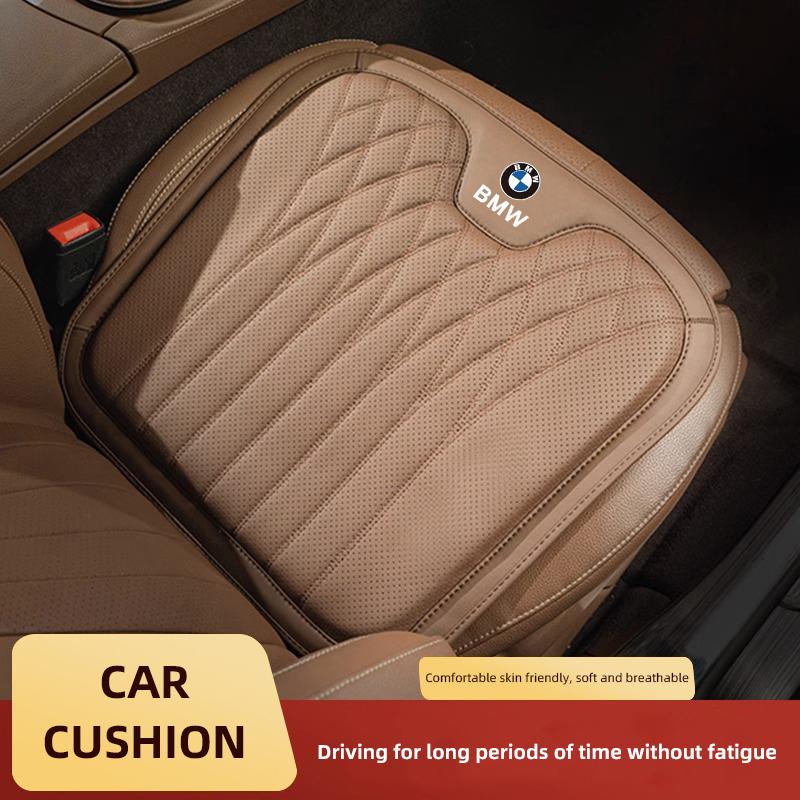 Keychain Car Leather Seat Cushion Seat Covers For BMW X3 G20 G30 G26 F30 E90 E46 E60 F11 F40 Car Interior Seat Pad Lumbar Pillow PZ8