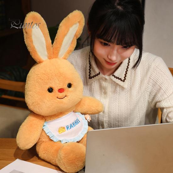 

Желтый медведь, плюшевая игрушка с фартуком, кролик, плюшевая кукла, подушка для дома, офиса, спальни, украшение для детей и взрослых, подарок на Рождество и день рождения Bear