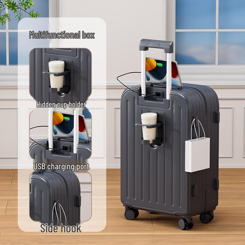 

Сверхбольшой прочный чемодан-тележка с универсальными колесами и кодовым замком 26 inch