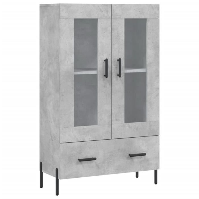 VidaXL Highboard Concrete Grey 69.5x31x115 Cm Engineered Wood 828312