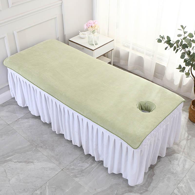 80x190cm Massage Sheet with Holes Absorbent Spa Sheet Large Microfiber Bath Towel for Beauty Salon Beauty Salon Supplies