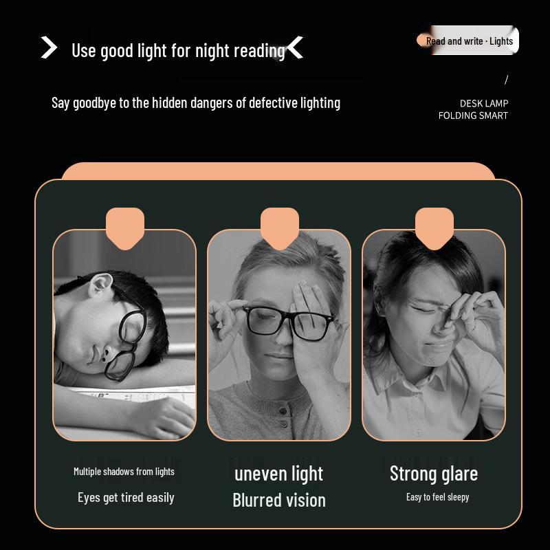 Children's Rechargeable LED Desk Lamp with Eye Protection