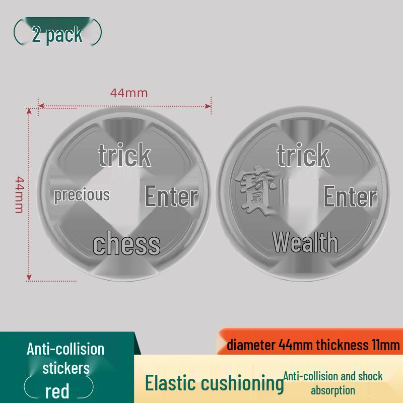 Silicone Door Handle Anti-Collision Buffer Pad for Wall and Glass Protection