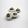 Diameter:18mm Shower Glass Sliding Door Hanging Wheels Copper Core Bathroom Sliding Door Pulley Bearing Nylon Wheel